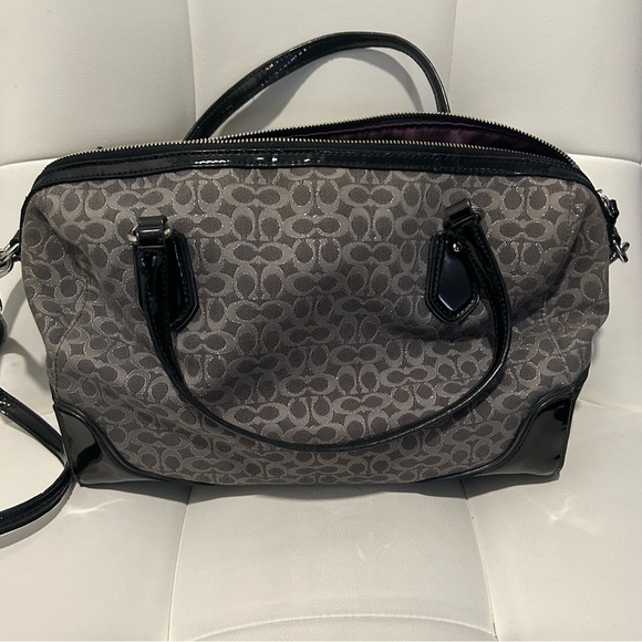 Coach Bags Coach Purse Gray Black Zipped Needs To Be Repaired Poshmark
